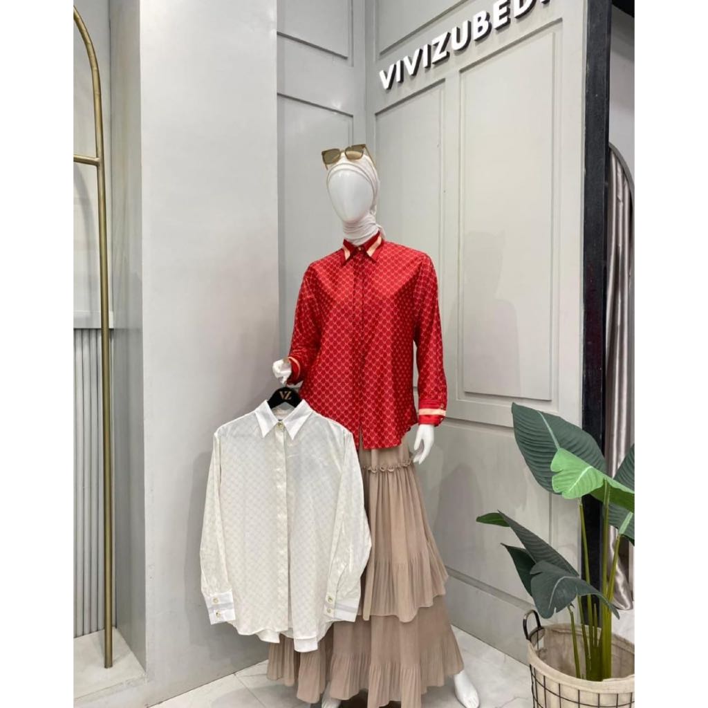 VZ Monogram Stripe Top Original by VIVI ZUBEDI