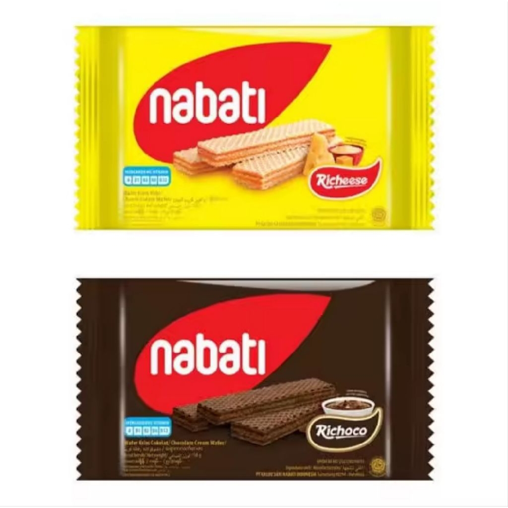 

Wafer NABATI Keju 39gr/Nabati Wafer Cokelat 39gr/Nabati All Varian