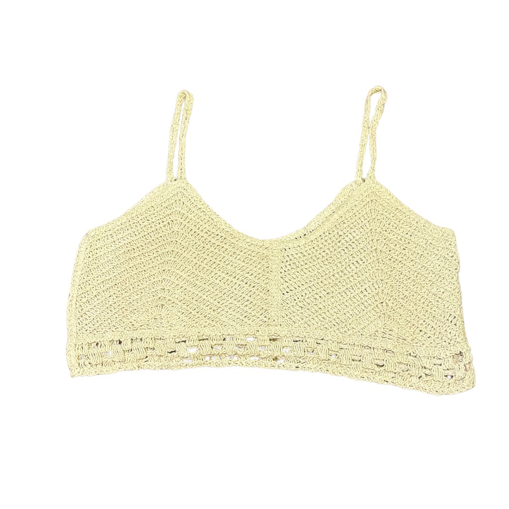 Tanktop Luaran Rajut Lengan Baju Preloved Second