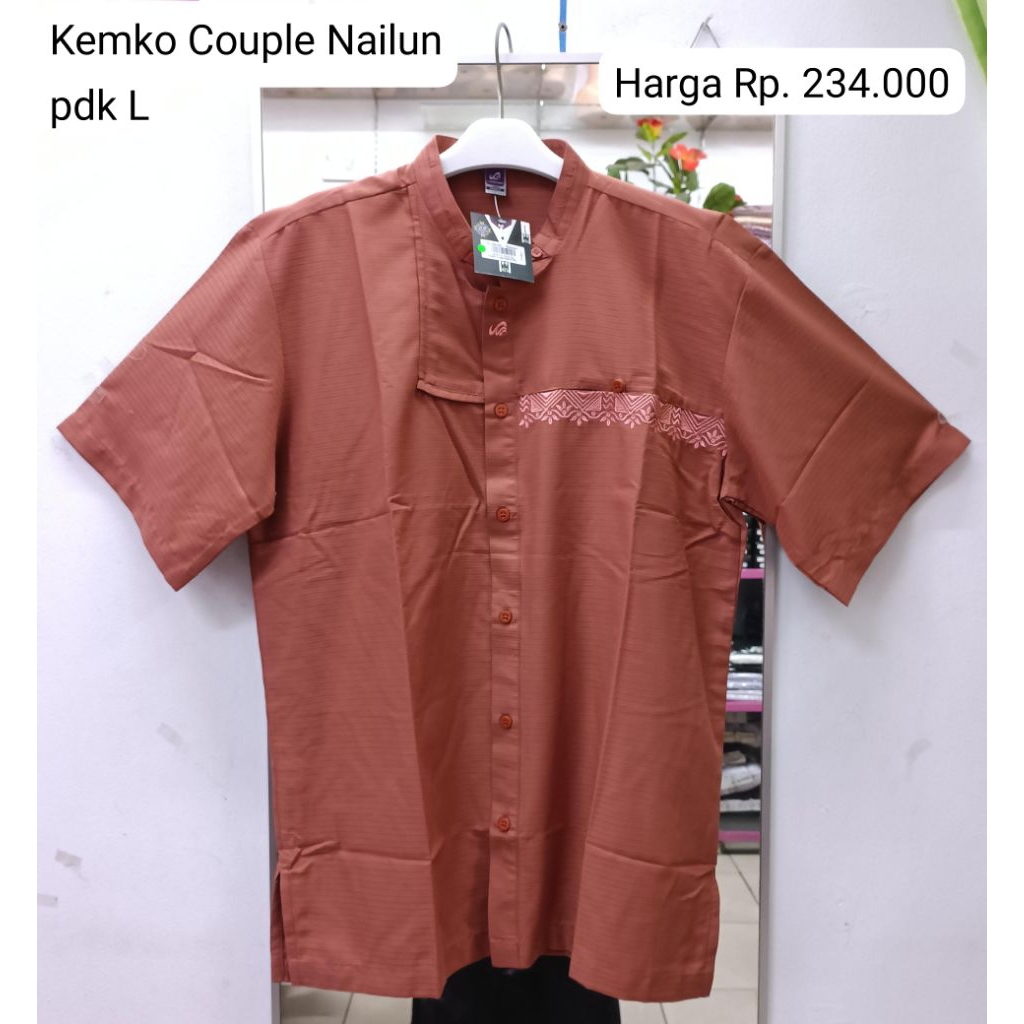 Kemko Couple Nailun by Rabbani / Kemko Rabbani terracota / Koko rabbani lengan pendek