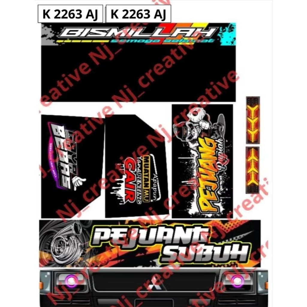 Stiker miniatur l300 plastik