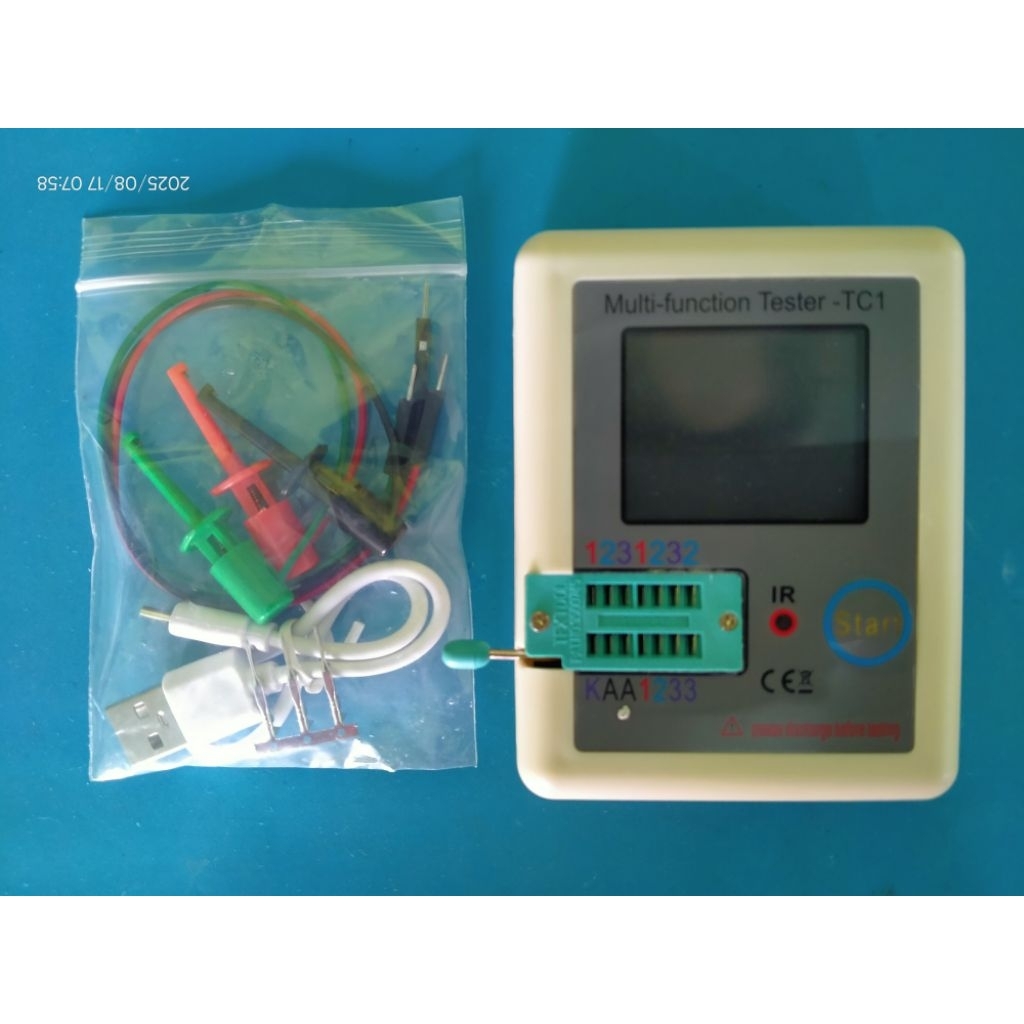 Tester Komponen Elektronik TC1 – ESR Meter Digital LCR Transistor Dioda MOSFET Kapasitor