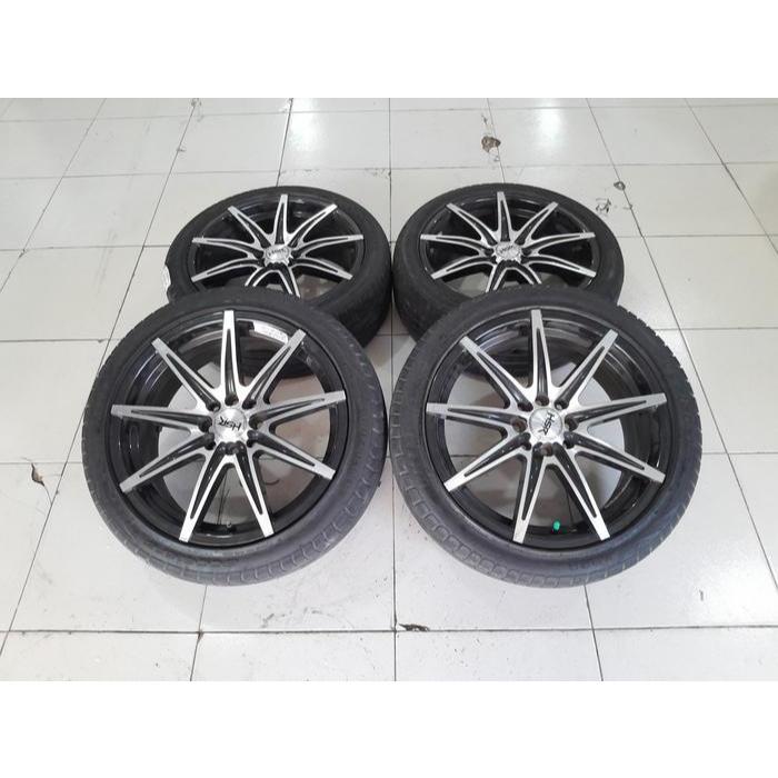 Velg Mobil Bekas Racing Hsr Kccx Ring 17 Lebar 7 Et40 Pcd 4x100/114,3 Buat Sigra Brio Jazz Vios Dll