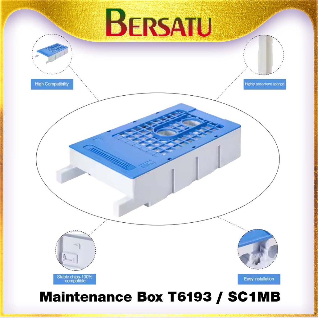 Maintenance Cartridge T6193 C13T619300 Catridge SC1MB Box Chip Reset Waste Ink Tank Sponge Busa Cip 