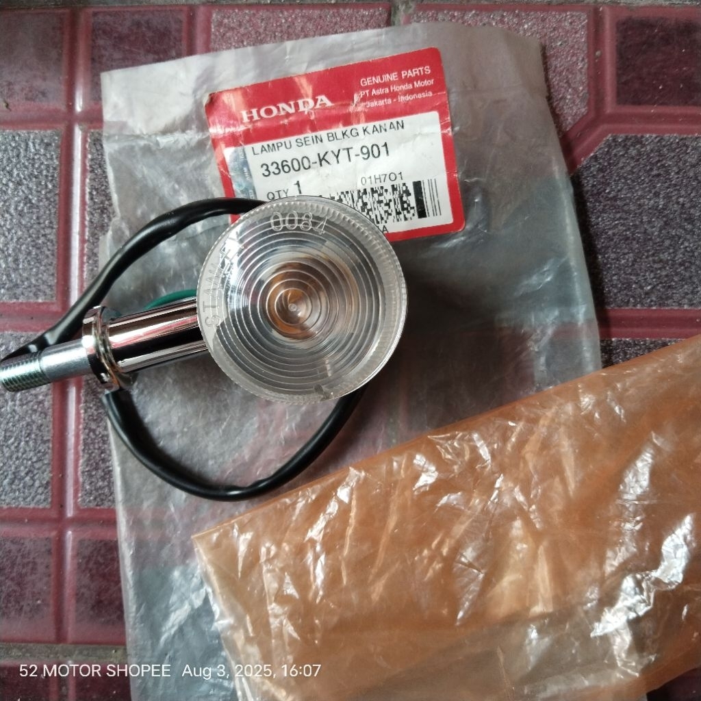 Lampu sen scoopy karbu assy reting reteng original ahm