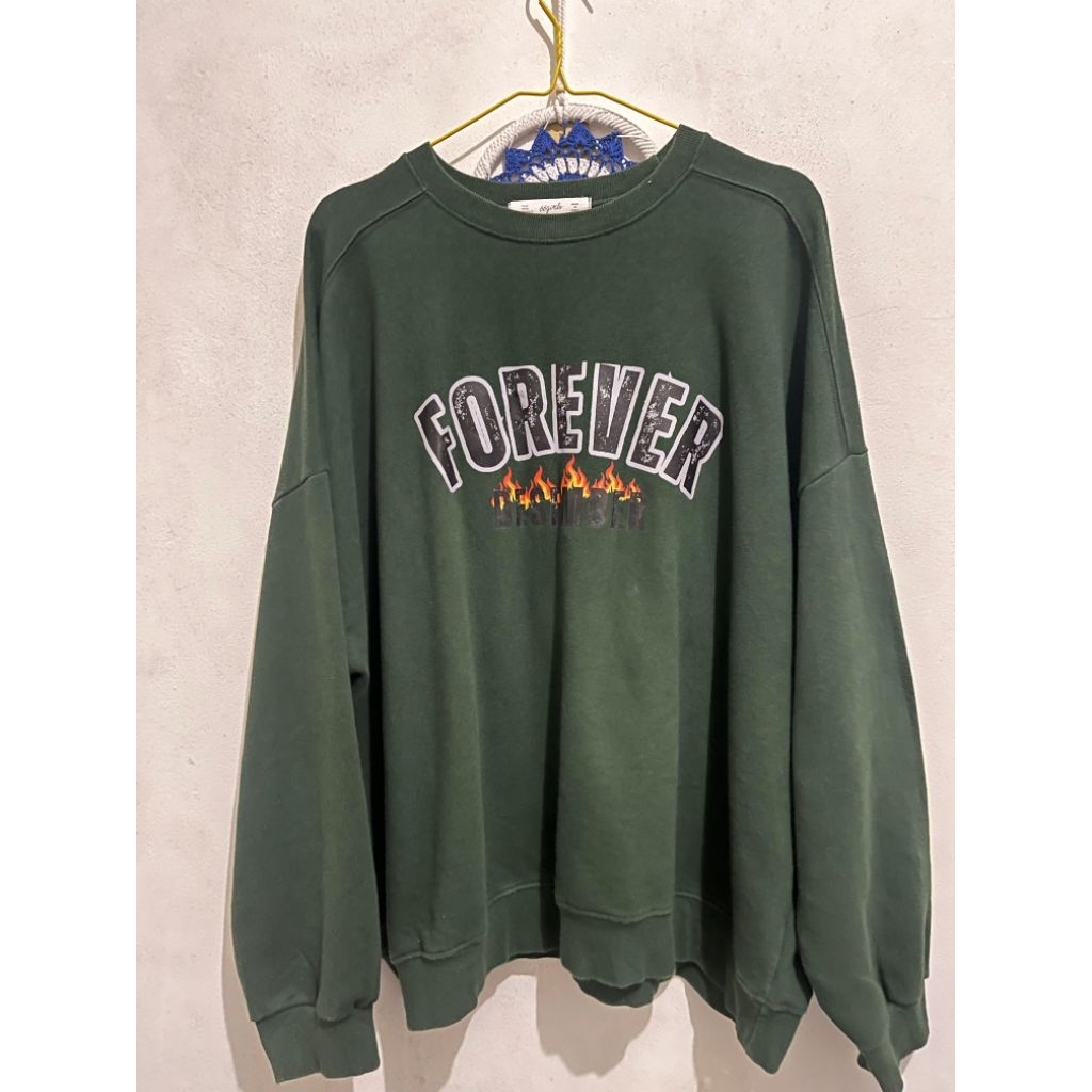 Crewneck Hijau botol