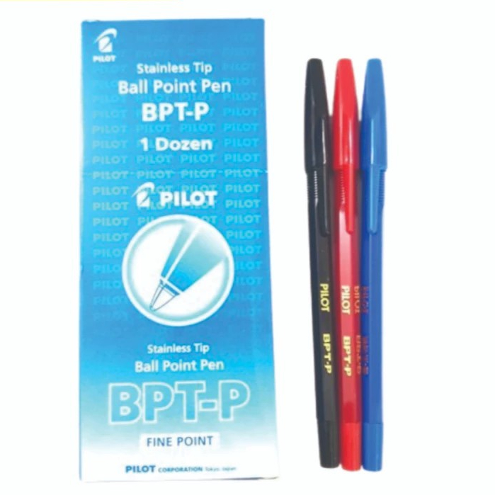 

Pulpen Ballpoint Pilot BPT-P 0.7 Mm 1 Pack Isi 12