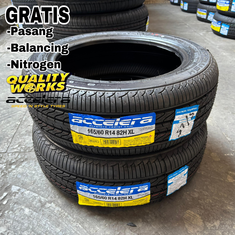 BAN MOBIL KARIMUN RING 14 ACCELERA 165 60 R14 ECOPLUSH 165/60 R14 TUBLLES