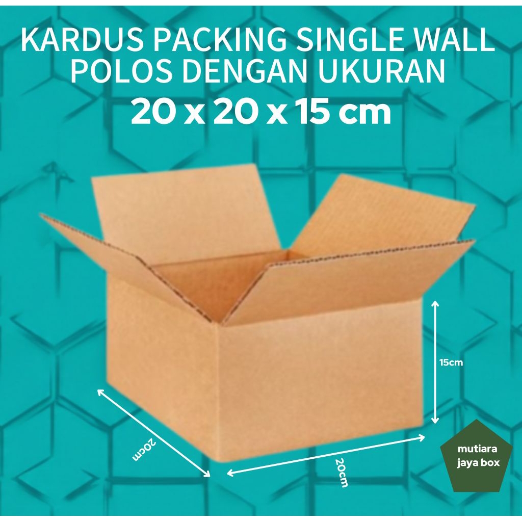 

KARDUS PACKING 20x20x15cm SINGEL WALL POLOS