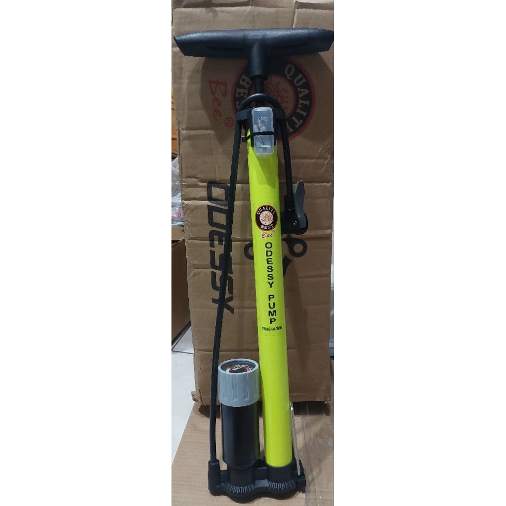 pompa ban sepeda/ motor pompa tabung meter ATLANTIS