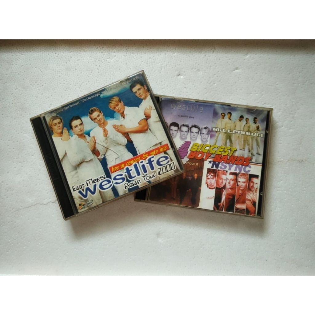 kaset VCD WESTLIFE live in jkt  n BIGGEST BOY BAND clips sepaket bootleg