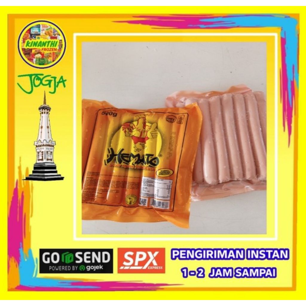 

Hemato Sosis Ayam 500 gr, Jogja Frozen