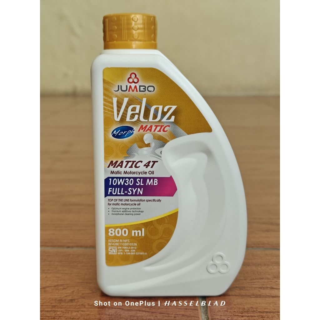 Oli motor matic Original JUMBO Veloz Matic 10W-30 0,8L