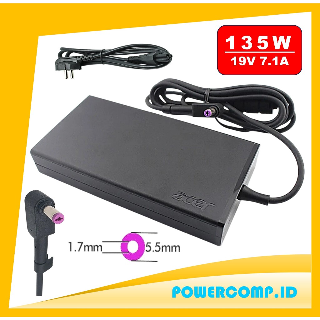 Adaptor Charger Laptop Acer VX5-591G-54VG VX5-591G-72U5 VX5-591G-76RK VX5-591G-75RM VX5-591G-5652 VX