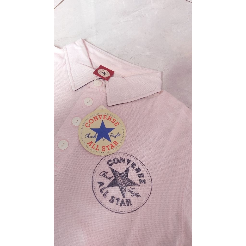 CONVESE POLO SHIRT  BIG LOGO baju kerah CONVERSE polo shirt CONVERSE baju berkerah baju wangky CONVE
