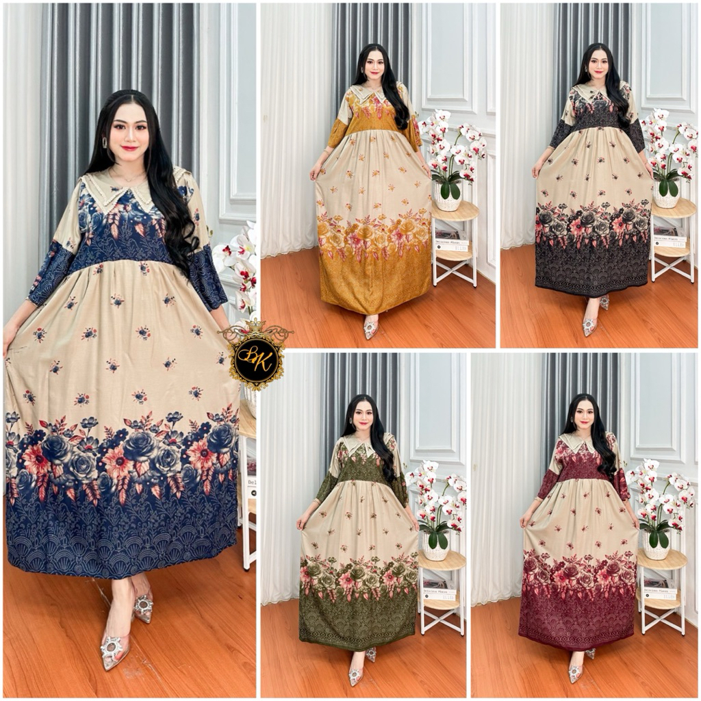 Gamis Jumbo Ld 130| Longdress Jumbo Ld 130 | Gamis Terbaru Jumbo