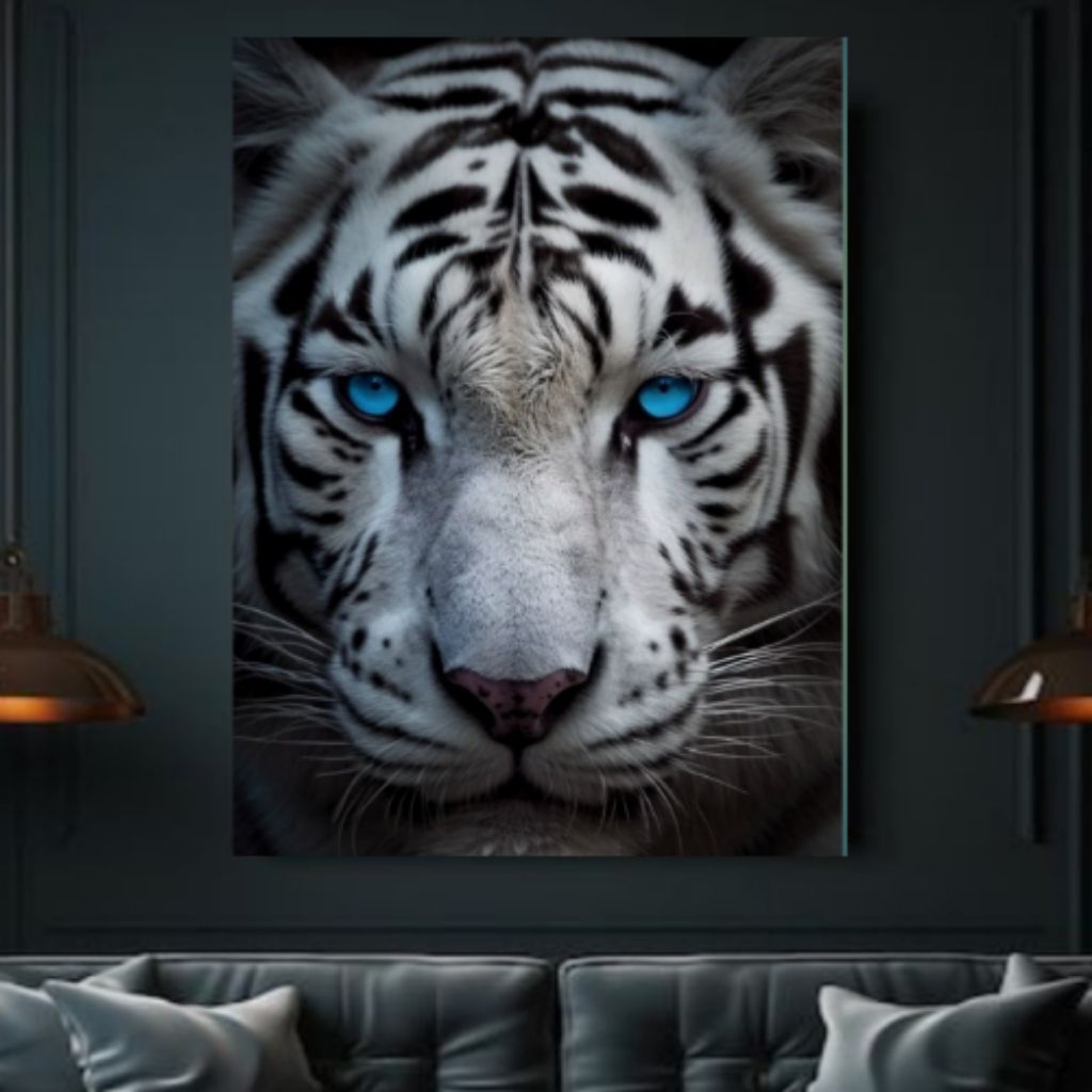 poster gambar harimau putih,poster gambar kepala harimau,poster gambar harimau putih buat pajangan d