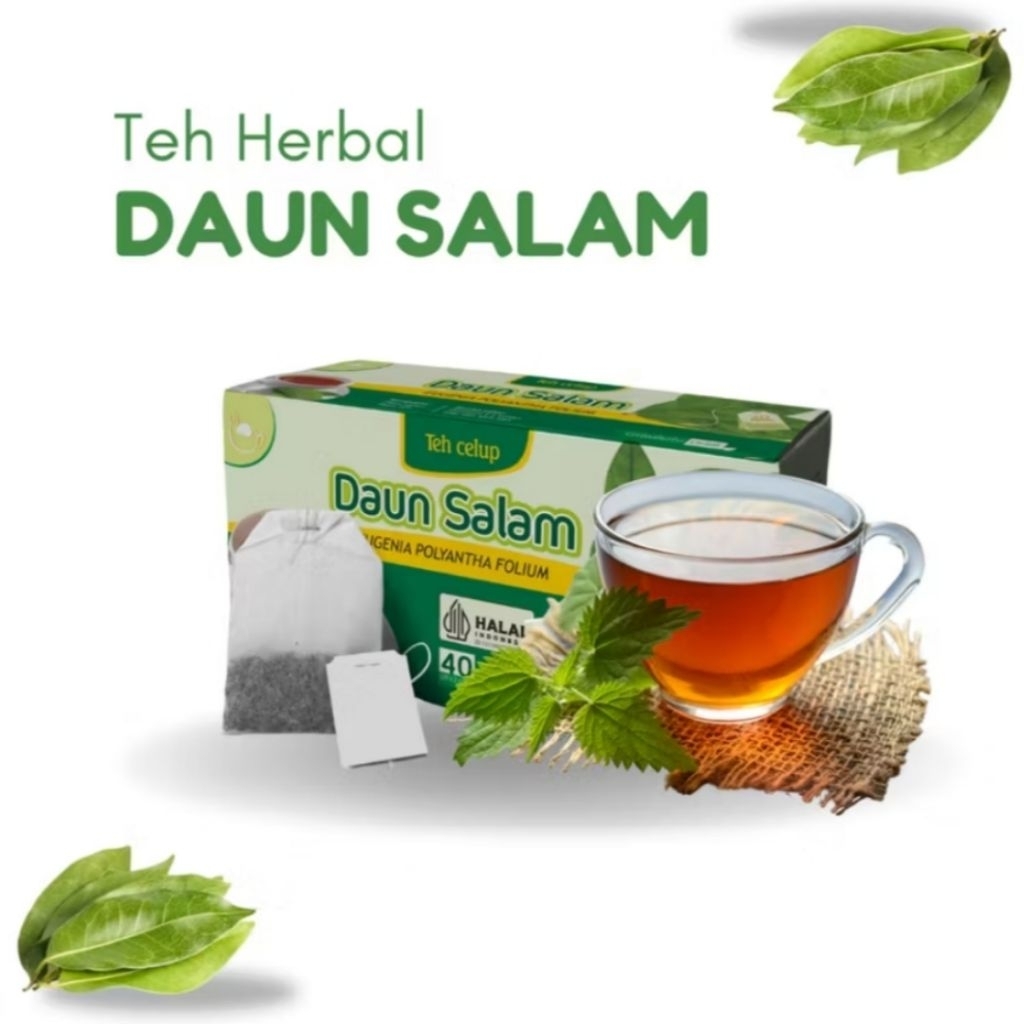 

Obat Herbal Teh Daun Salam isi 20 Teh Celup Original Griya Herba Alami Khasiat Ampuh Mengobati Asam Urat Encok Rematik Pegal Linu Berkualitas