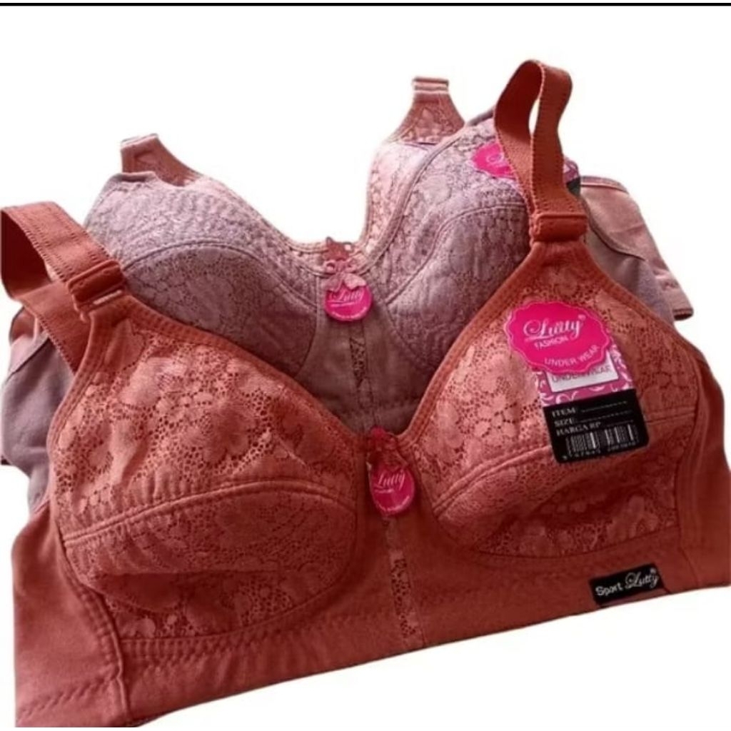 Bra Lutty brukat tanpa busa dan kawat