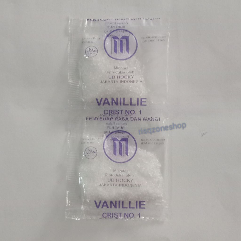 

VANILLIE M CRIST No 1 Penyedap Rasa Dan Wangi 2 Sachet @ 2 gr