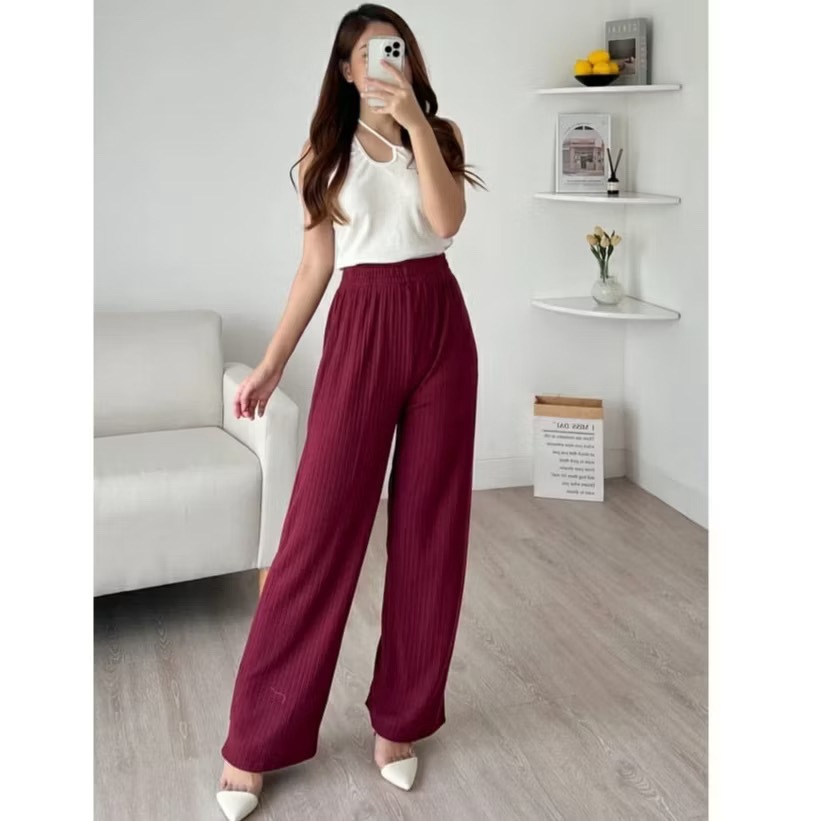 Celana Kulot Knit Rib Uniqllo / Celana Kulot Rib Premium