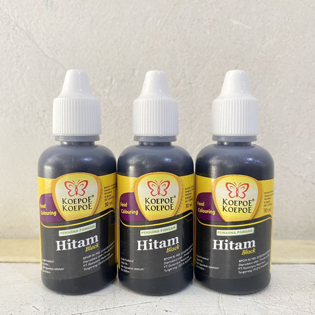 

Pewarna HITAM koepoe koepoe 30ml | pewarna hitam | pewarna koepoe koepoe