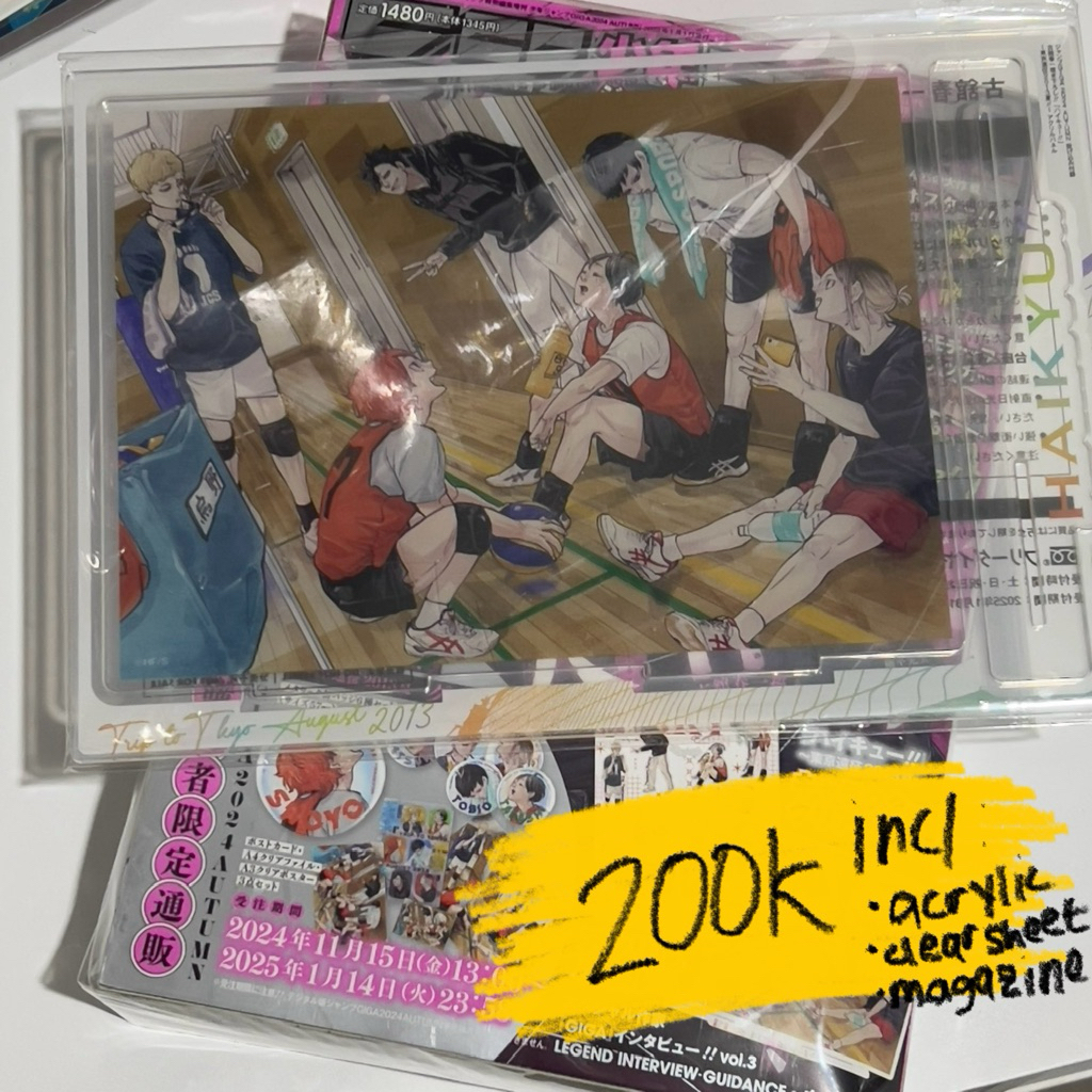 [READY STOCK] Haikyuu Haikyu HQ Acrylic Akrilik Panel JUMP Giga 2024 Merch