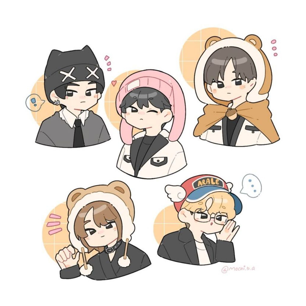 

stiker KPop anti air + kotak mini