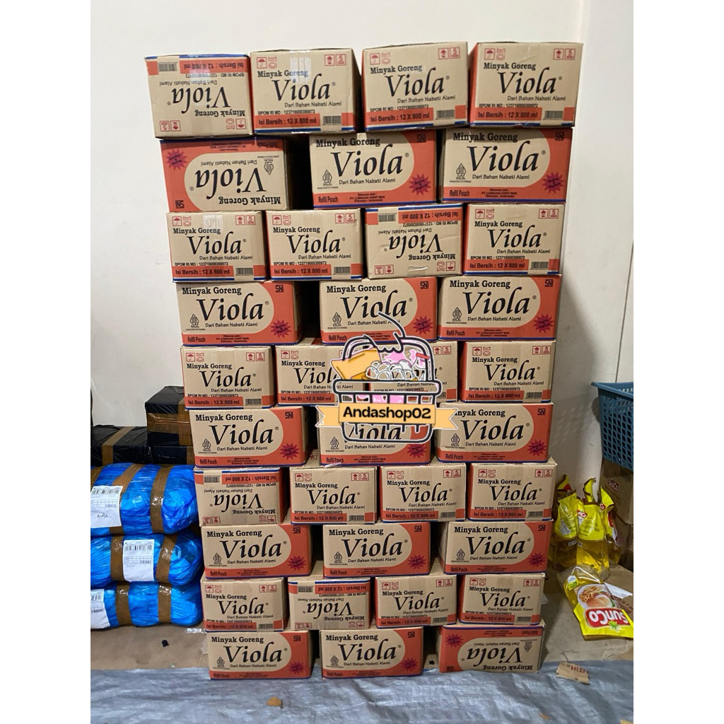 

minyak goreng viola refil 800ml isi 12pc