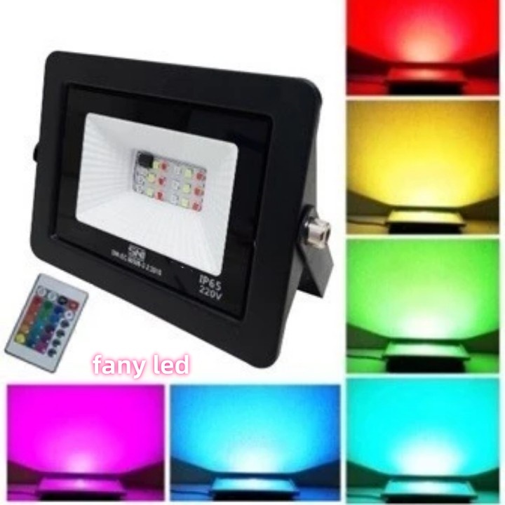 Lampu Sorot Model 10W RGB Warna Warni 10Watt Waterproof