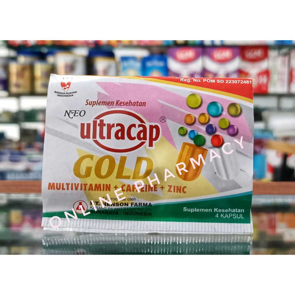 NEO ULTRACAP GOLD MULTIVITAMIN + CAFFEINE + ZINC ISI 4 KAPSUL DIJAMIN ORIGINAL