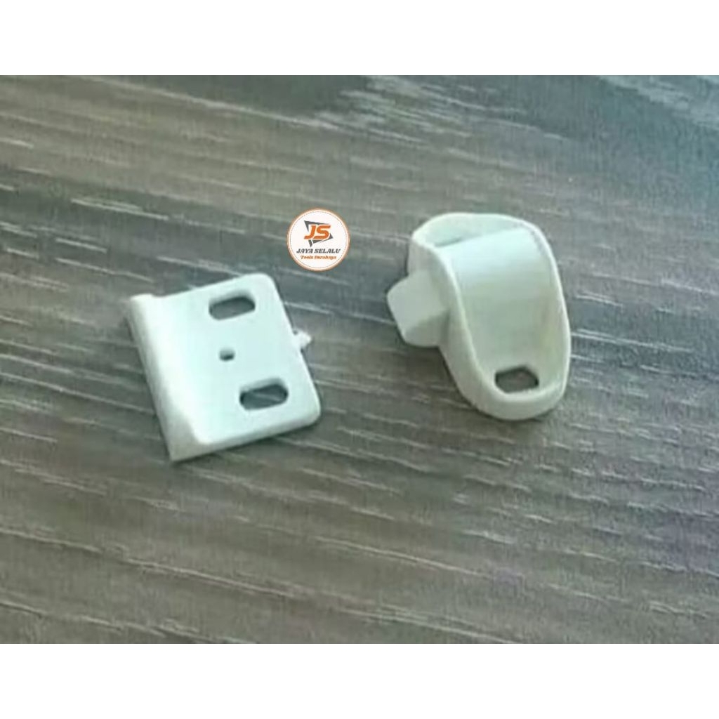 Ketces Tic Tac Lemari / Catches Plastik / Grendel Masa PUTIH...Perbiji