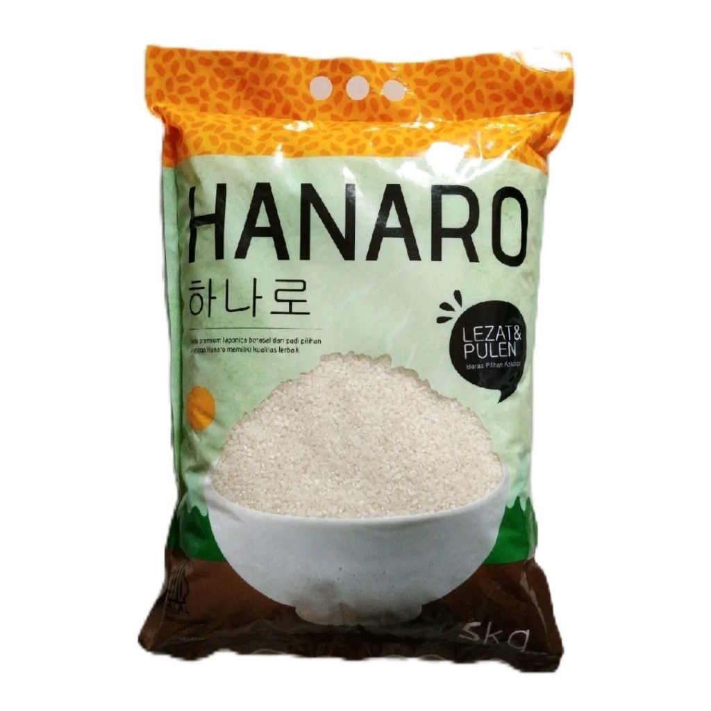 

Beras Jepang korea Hanaro 5kg Japonica Koshihikari Super Premium - Beras Sushi Hanaro 5kg