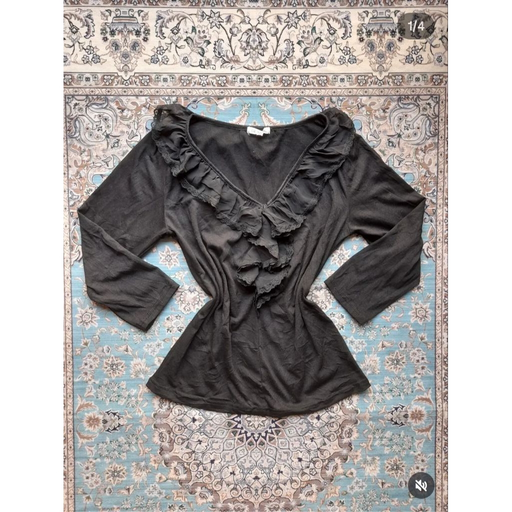 ruffle shirt | gothic ruffle top | gothic ruffle shirt | gothic top | siren office outfit