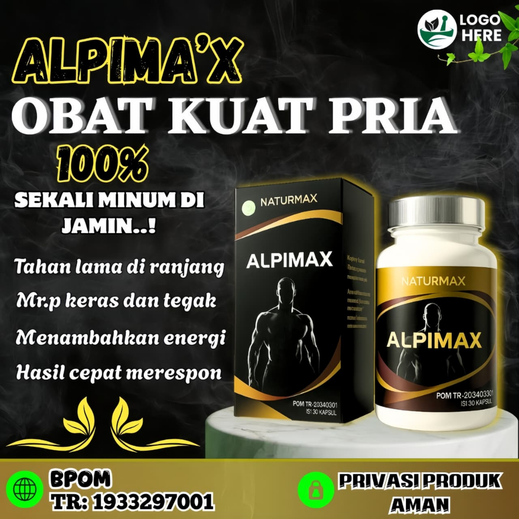(ALPIMAX) OBAT KUAT PRIA TAHAN LAMA Stamina Pria Terbaik Tahan Lama Paling Ampuh 100% Original