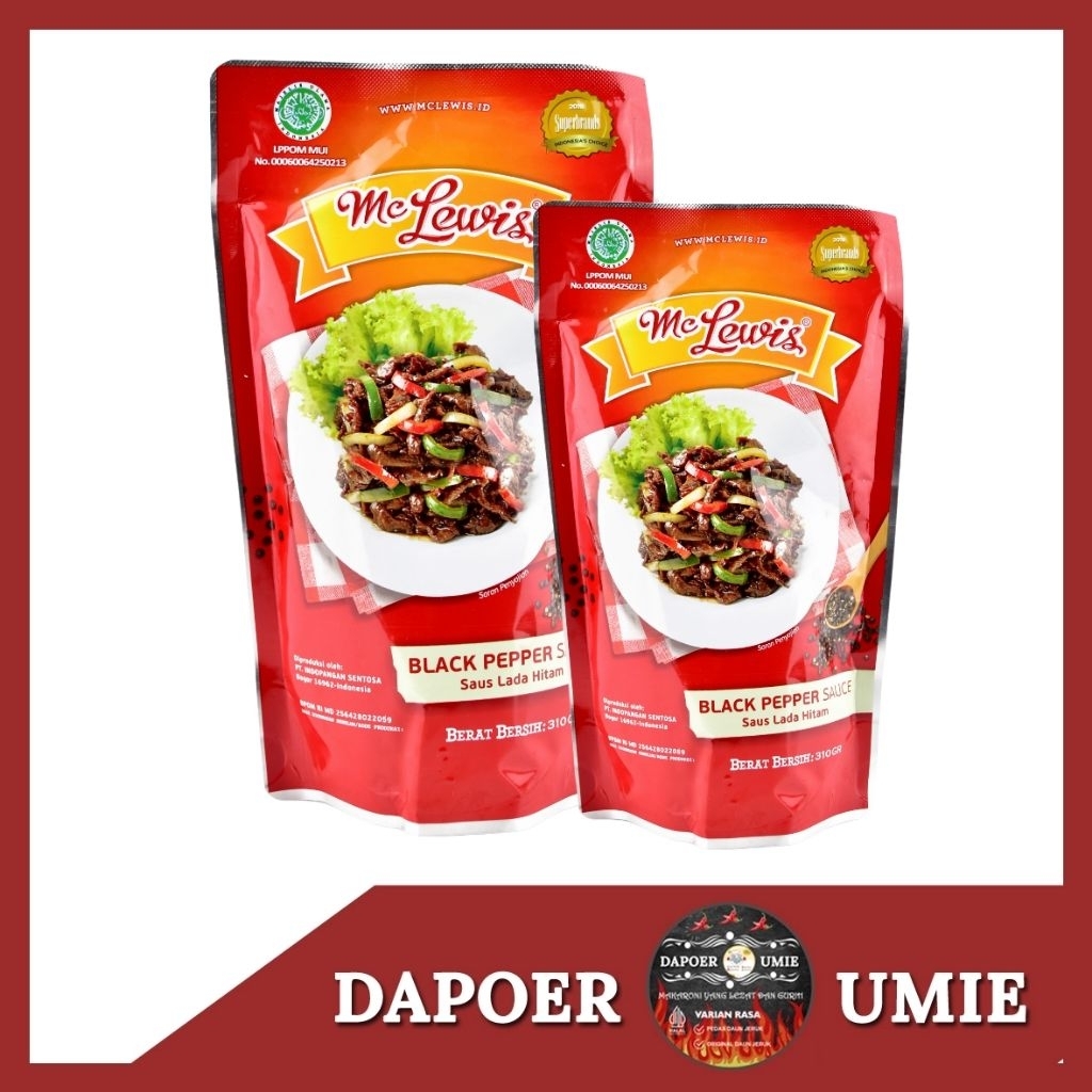 

BLACK PEPPER Sauce 310 gram Mc Lewis
