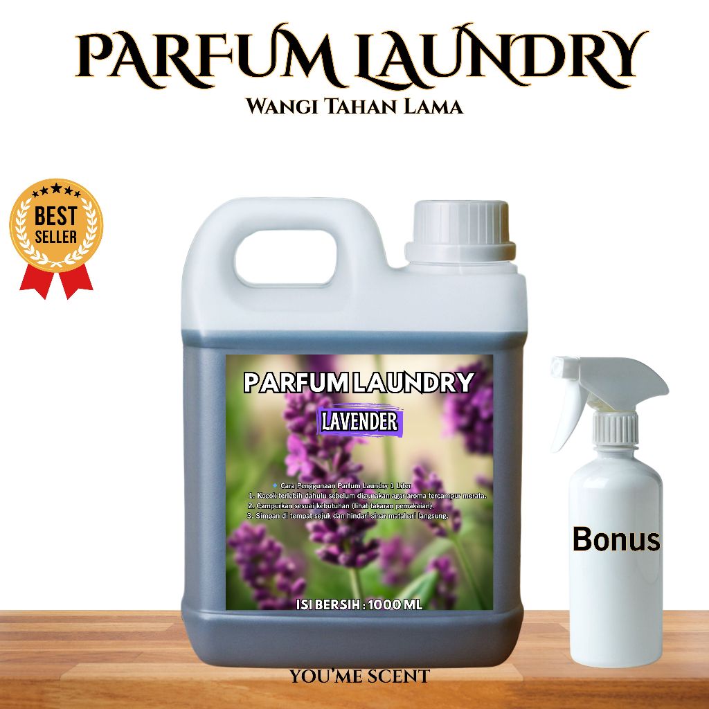 PARFUM LAUNDRY LAVENDER 1 LITER | PARFUM LAUNDRY TAHAN LAMA DAN WANGI | LAUNDRY PARFUM