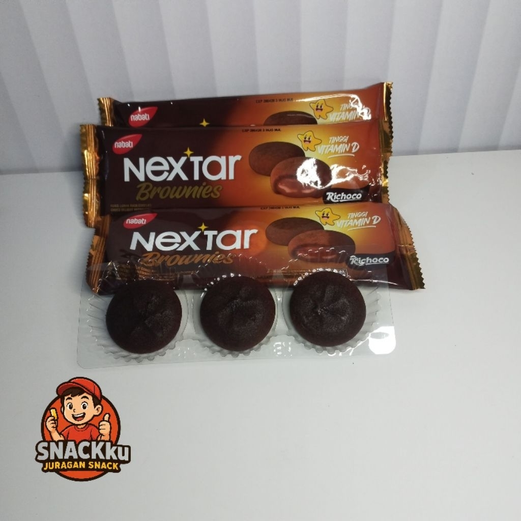 

NEXTAR BROWNIES NABATI richoco kukis lunak rasa coklat 5x27GRAM