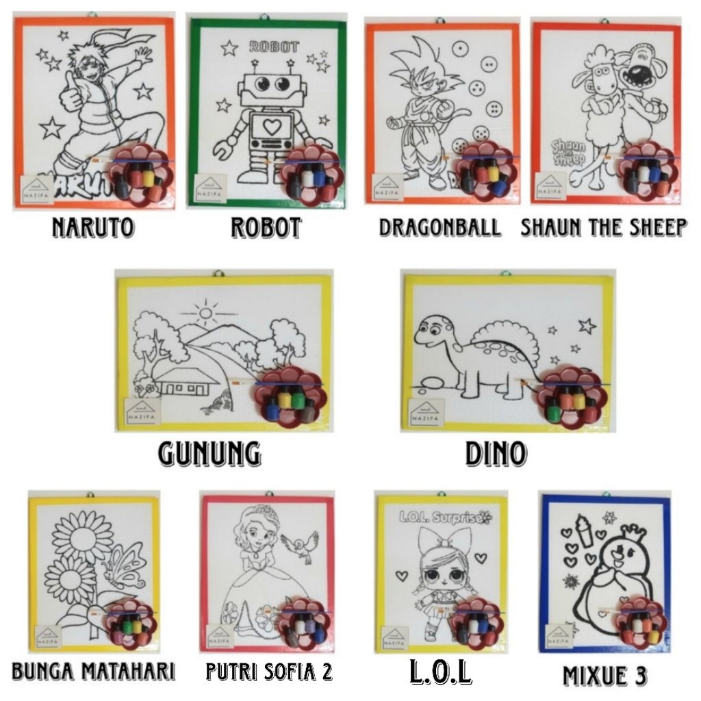 

PAKET GABUS LUKIS | STEROFOAM MEWARNAI #4