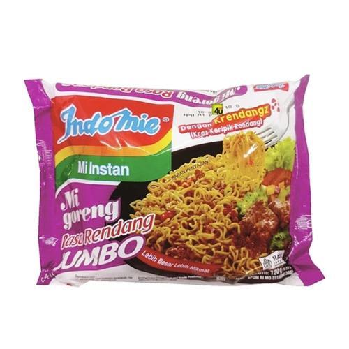 

Indomie Mi Instan Goreng Rasa Rendang Jumbo – 1 Pcs (129gr)
