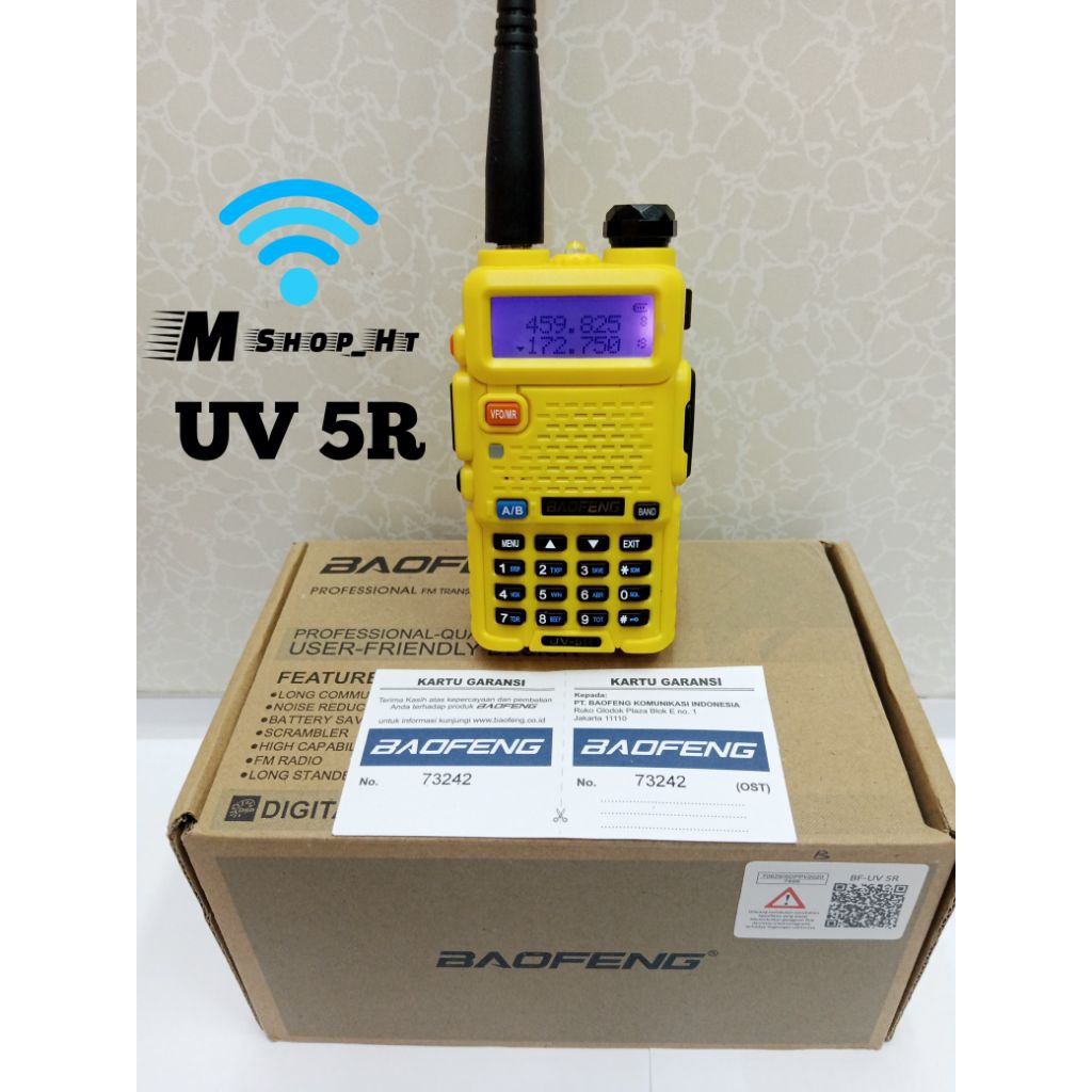 HT Baofeng Uv 5R yellow dual band original