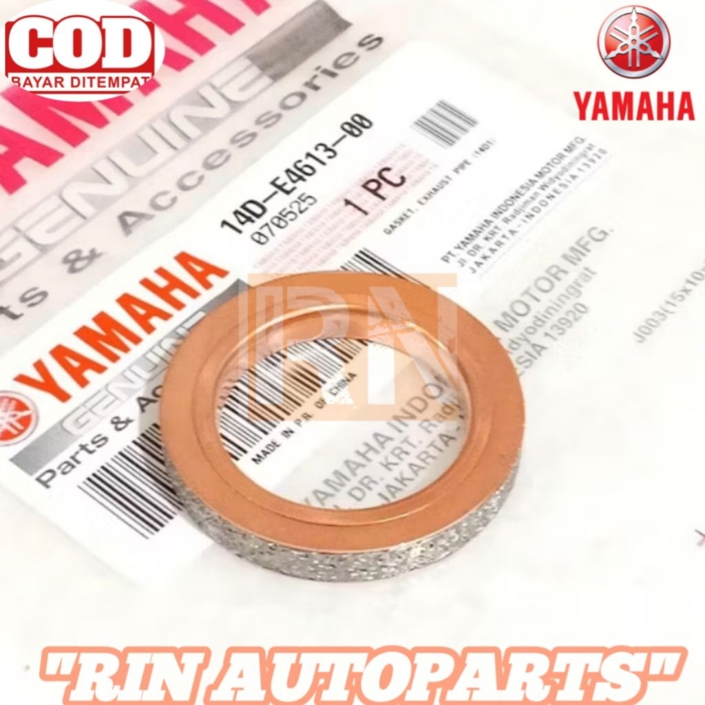 GASKET PAKING KNALPOT MIO SPORTY SMILE NOUVO MIO J M3 MIO GT ORIGINAL ORI YAMAHA 14D-E4613-00