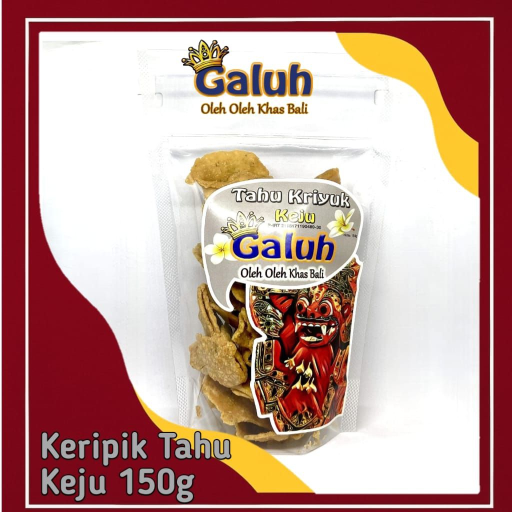 

Keripik Tahu Galuh 150g – Rasa Keju, Oleh Oleh Khas Bali Kripik Lebaran Murah