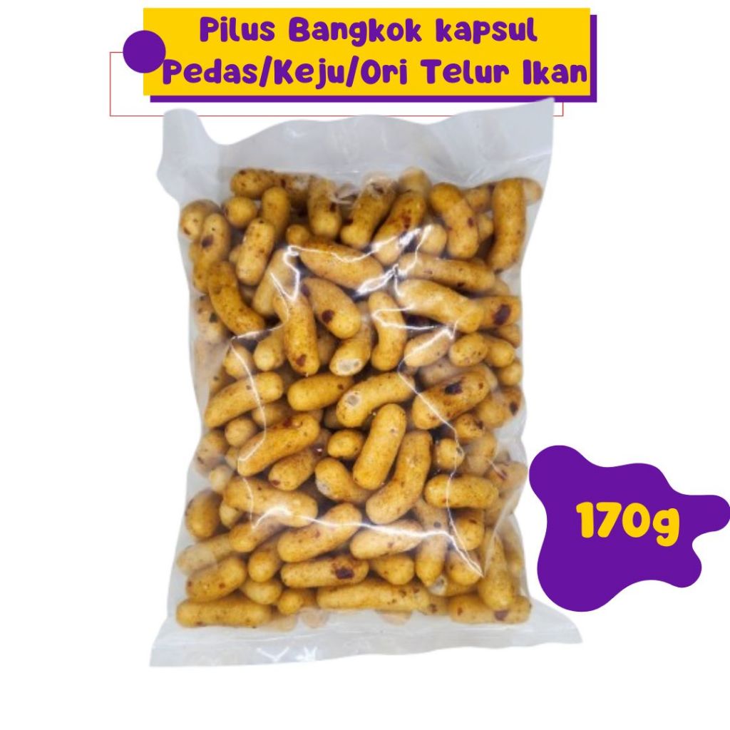 

Pilus Bangkok / Pilus kapsul Pilus Pedas / Telur Ikan Bangkok 170gr