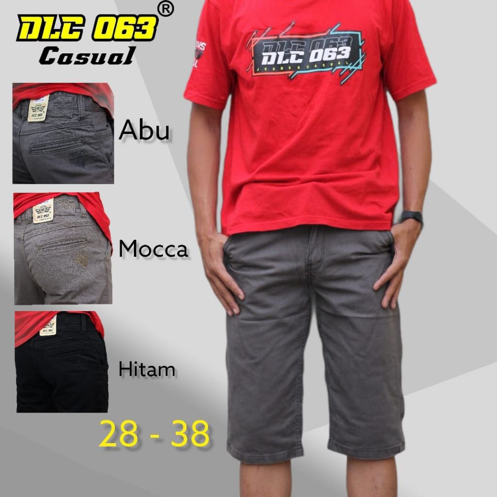 Celana Pendek Kanvas DLC 063 CASUAL Original / Celana Pendek Brand dlc063 Bahan Kanvas Tebal Halus K
