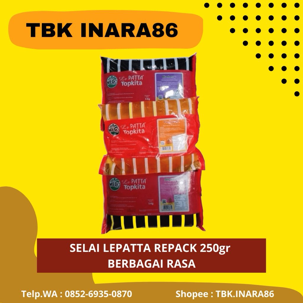 

[REPACK] Selai Roti & Kue Lepatta 250gr – Topping & Filling Praktis Aneka Rasa Strawberry Blueberry Nanas