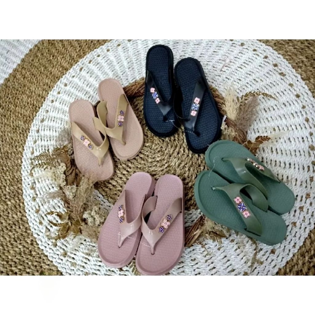 IRSOE 212 sendal jepit wanita karet sandal plat cewe
