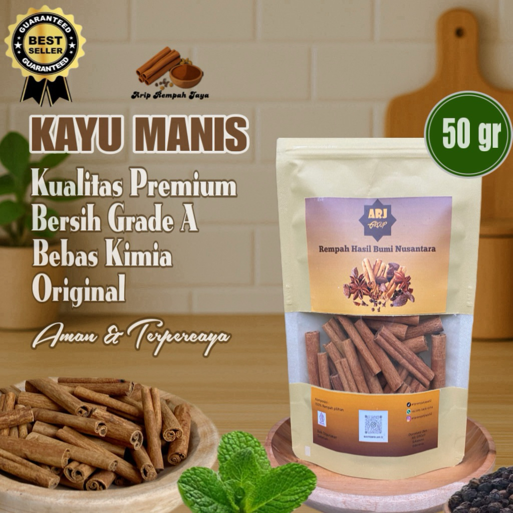 

Kayu Manis Batang 50 gram || Cutting 5 cm || Kualitas Premium