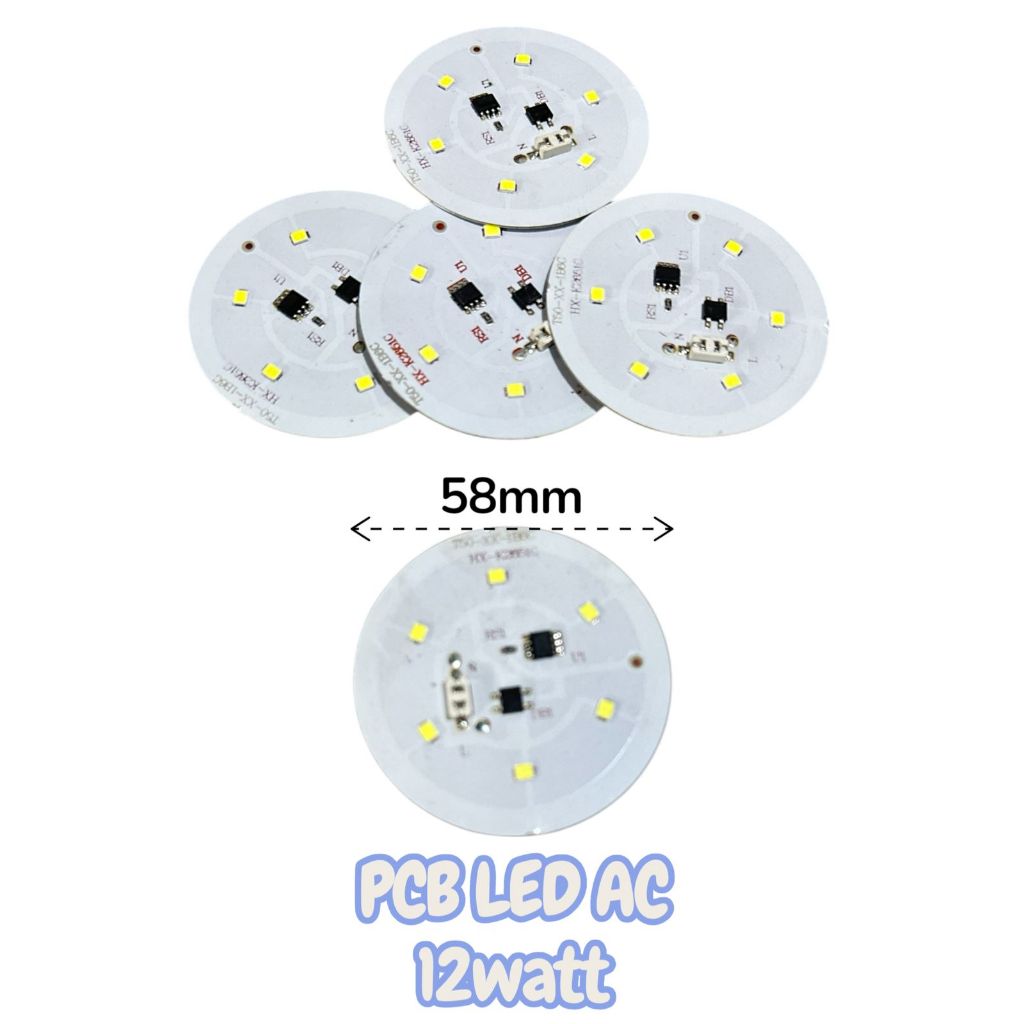 PCB LAMPU LED AC SMD 12W SPAREPART BOHLAM LAMPU 02