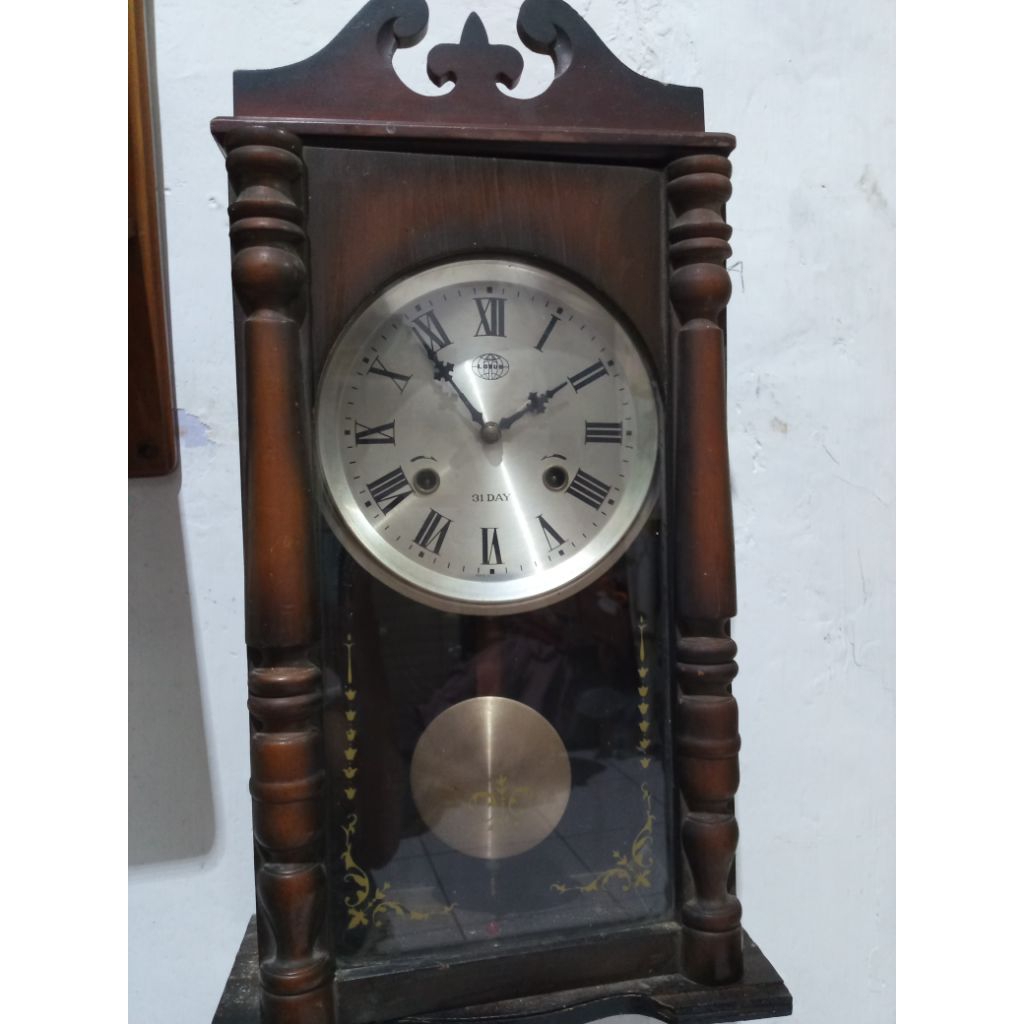 Jam Dinding Jadul Jam Antik Jam Lawas Lotus Berfungsi dan bunyi